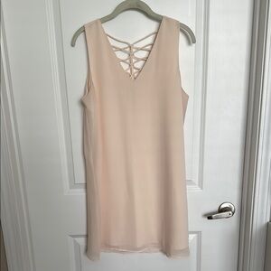 Dainty Hooligan Cream Lattice Back Dress